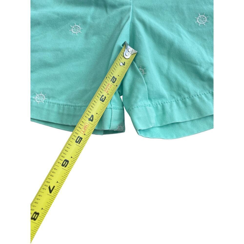 JCREW CHINO SHORTS BROKEN IN COTTON SZ 0 MINT GREEN HELM FLAT FRONT SAILOR CHIC - Picture 4 of 13